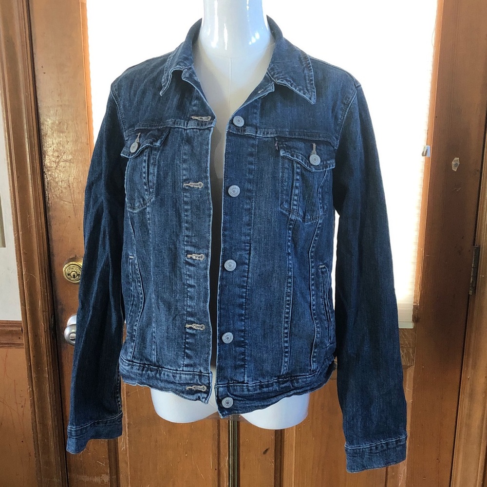 Levi's Blue Denim Jacket with Tan Label